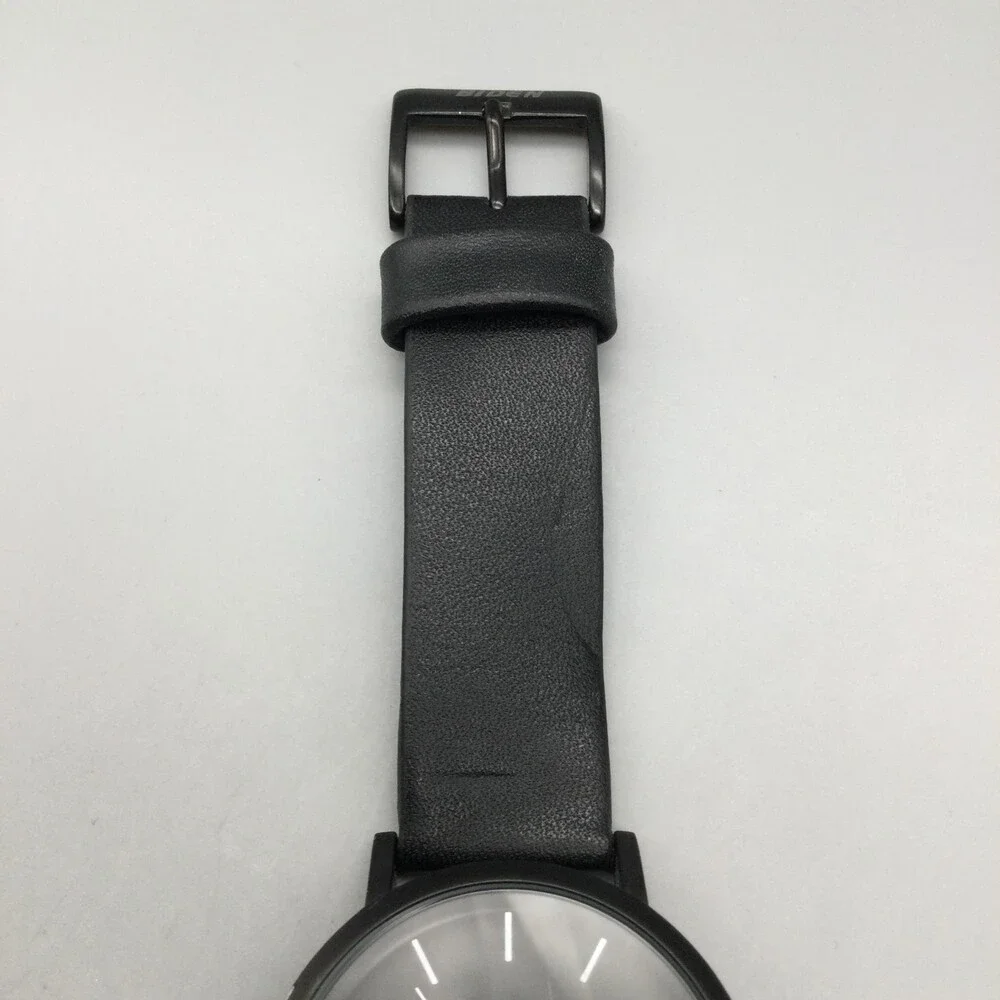 Biden Watch Men 42mm Black Round Dial Silicone Band New Battery